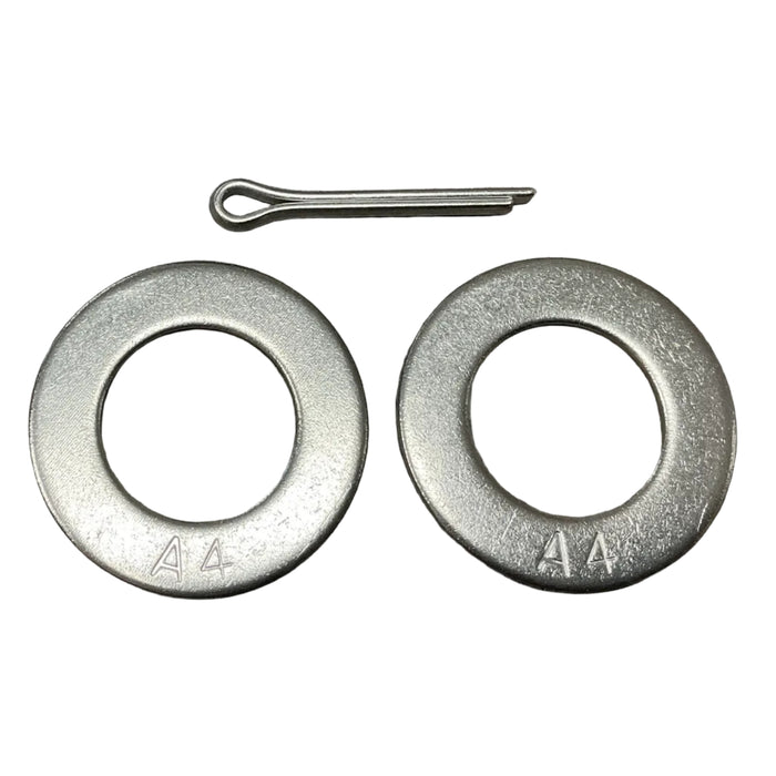 Stainless A4 Washers with Split Pin for Boat Trailer Wobble Wheels