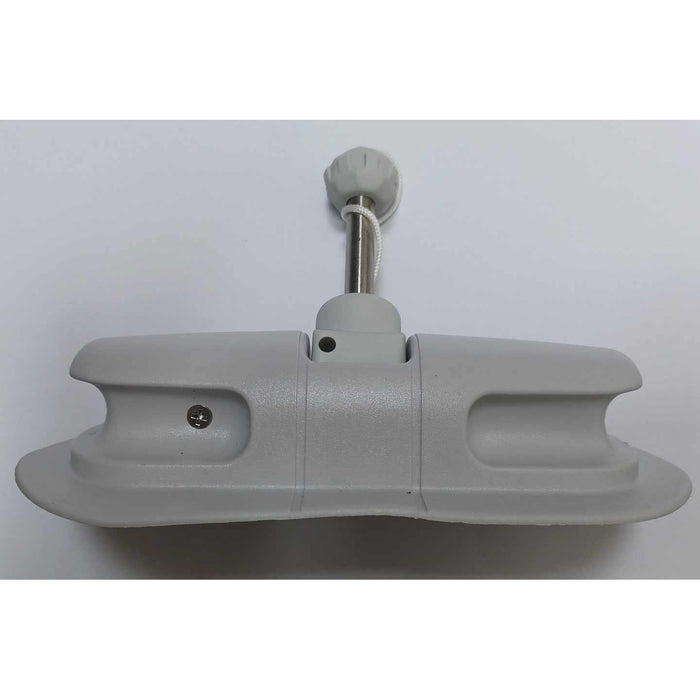 PVC Oar Lock Rowlock with 'T' type Pin, Hinge Bar and Oar Retainer - by Scoprega