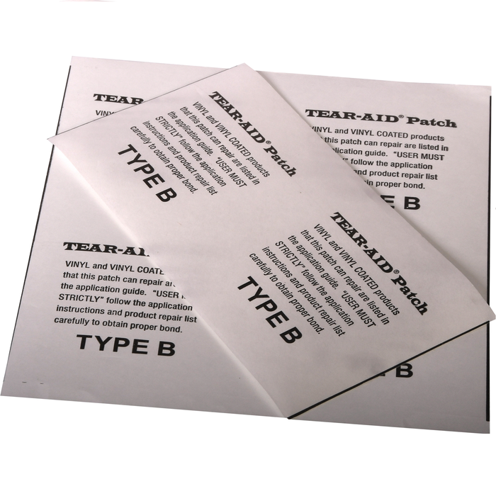 Type A & B TEAR AID Emergency Repair Patches for PVC and Hypalon RIBs, Inflatable Boats & Inflatable Structures - Off the Roll 3" / 6" widths